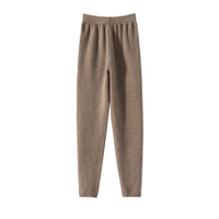 Solid-color Seamless Fine-wool Leggings For Women