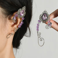 Crystal Creative Ear Clip Female Vintage Earrings