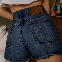 Printed Summer Artistic Vintage Women's Clothing Denim Shorts