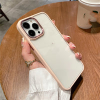 High-grade Metal Ring Transparent Mobile Phone Case