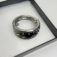 Multi-layer Vintage Black Onyx Stretch Bracelet