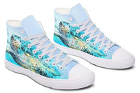 Fashion Print Couple High-Top Canvas Shoes