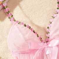 Pajamas Hollow Chest Thin Hollow Mesh Nightdress