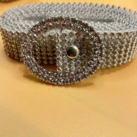 Women's Fashion With Diamonds Over Rhinestone Belt