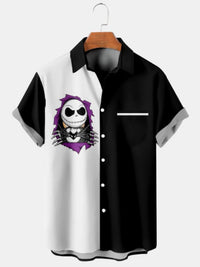 Short Sleeve Lapel Men's Clothing Print Shirt