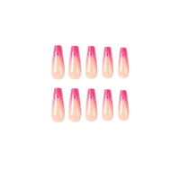 Long Ballet Flame Nail Sticker Finished Removable Nail Art
