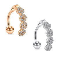 European And American Body Piercing Diamond-studded Belly Button Ring Belly Button Nail
