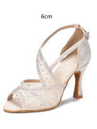 Diamond-embedded Latin Dancing Shoes Women's Adult