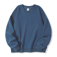 Autumn And Winter American Retro Composite Crew Neck Pullover Sweatshirt Men