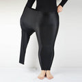 Nylon Plus-sized Plus Size High Waist Leggings