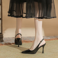 Women's Pointed Toe Korean Style Patent Leather High Heels
