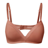 Push Up Comfort Pure Color Mesh Backless Bra