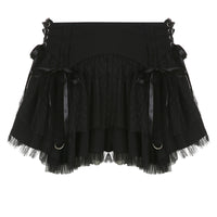 Bow Tie Half Length Short Skirt
