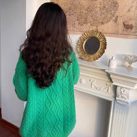 Gentle Elegant Pullover Knitted Top Loose