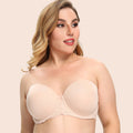 Glossy Non-Slip Large Size Strapless Underwear