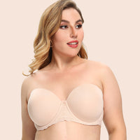 Glossy Non-Slip Large Size Strapless Underwear