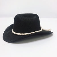 Black Pet And Bib Set Cotton Rope Denim Hat With Square Scarf Cat And Dog PartyFestival Hats