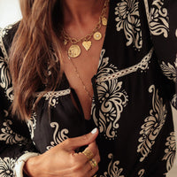 Women's Long-sleeved Printed Cotton Shirt