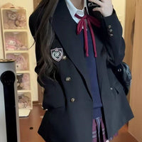 Black Suit Jacket For Petite Individuals Designed For School And Uniform Use