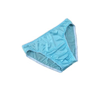 Smooth And Glossy Solid Color Non Tight Triangular Underwear