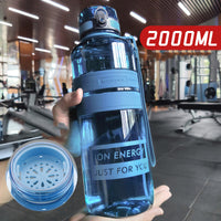 Large Capacity Sports Water Cup Portable Fitness Plastic Large Water Bottle