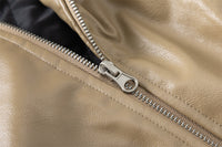 Men's Color Matching Motorcycle Cotton-padded Coat
