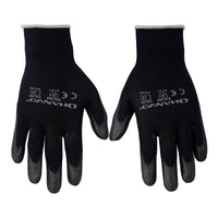 Gray Black Polyester Nitrile Palm Coated Labor Gloves Fine Operation