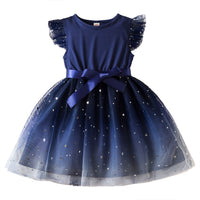Fashionable Little Girl Starry Princess Dress Tulle