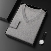 Cashmere Sweater Men's V-neck Loose