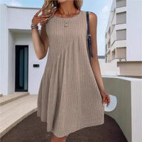 Irregularly Brushed Solid-Color Sleeveless Jumpsuit For Women