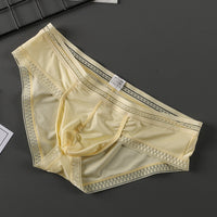 Summer New Translucent Ice Silk Underwear Men Sexy