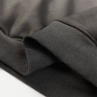 Gradient Inkjet Letter Crew Neck Brushed Hoody