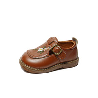 Girls' Leather Shoes Princess Shoes Embroidery