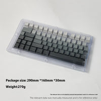 Polar Day Gradient Engraved Luminous Machinery Key Cap