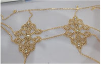 European And American Se Xy INS Female Bloggers With The Same Body Chain Suit Chain
