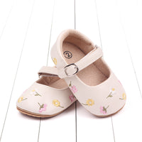 Baby Girl Soft Bottom Embroidered Flower Breathable Toddler Shoes