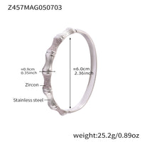 Oversized Bracelet With Irregular Geometric Diamond Accents