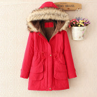Mid-length Drawstring-fit Cotton Hoodie