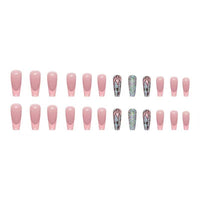 Mid-length European And American Pop French Manicure