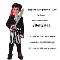 Adult Men's And Women's Fancy Dress Ball Performance Costume Captain Costume