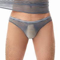 Men's Plus Size See-through Sexy Briefs