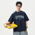 Embroidered Patch Cotton Short-Sleeve T-Shirt For Men