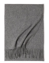 Water Ripple Pure Color Cashmere Warm Scarf