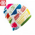 Double-layer Knitted Rainbow Parent-child Beanie Hat Ski Ice Knitted Sports Hat Wool Hat