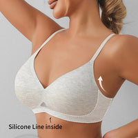 Seamless Ladies Underwired High-grade Push-up Pull-up Support Adjustable Bra