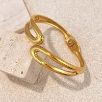 Non-fading Versatile Open-style Stainless Steel Bracelet For Women