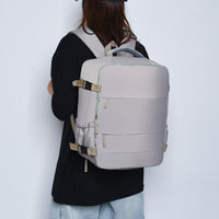 Women's Large Capacity Lightweight Multi-purpose Solid Color Travel Backpack