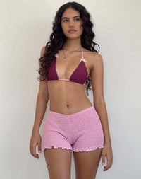 Elastic Waist Close-fitting Sexy Dopamine South Korea Girly Style Casual Shorts