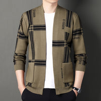 Men's Trendy Versatile Long-sleeve Knitted Sweater Coat
