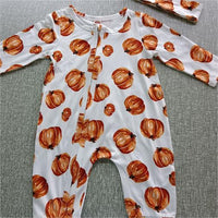New Pumpkin Full Print Jumpsuit